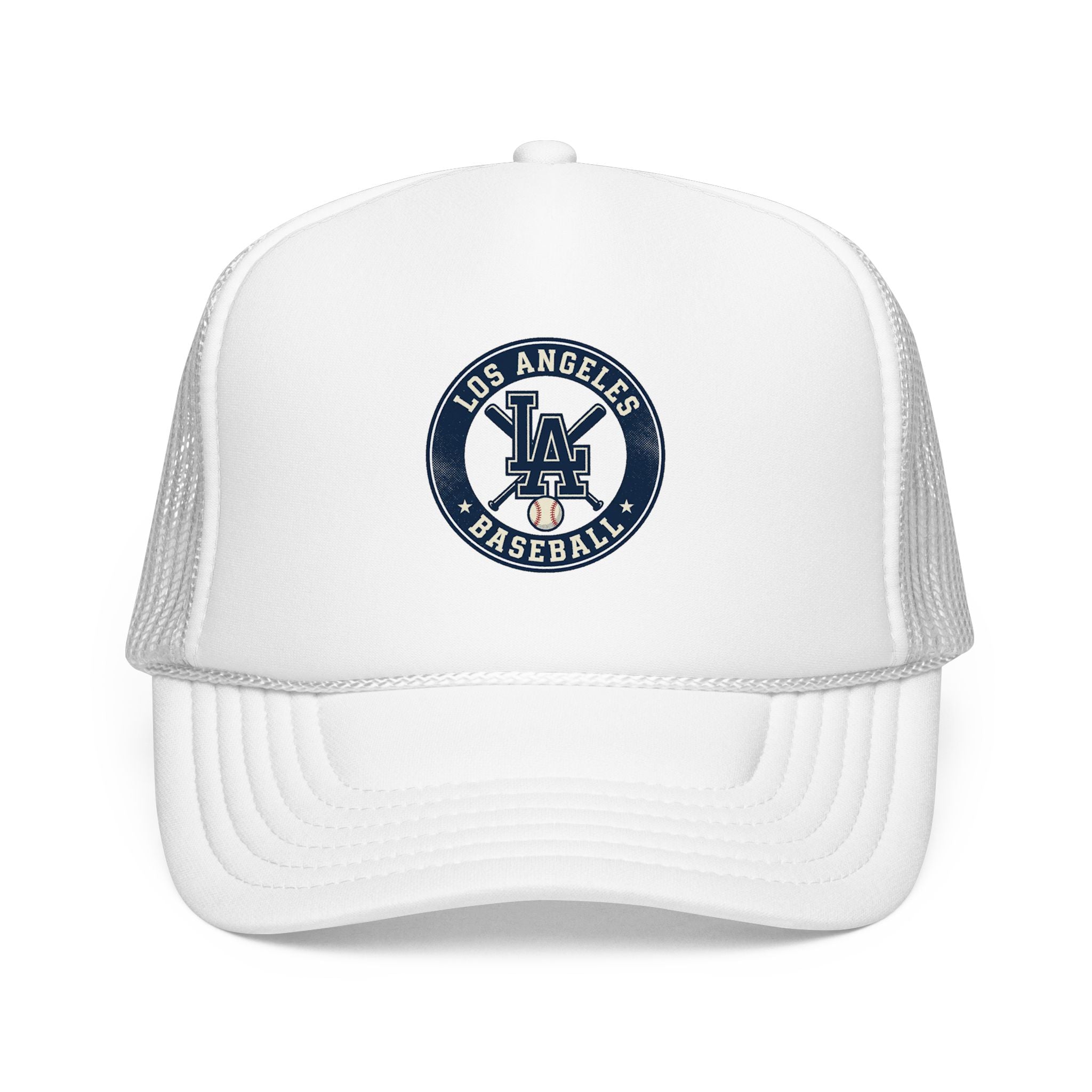 Los Angeles Baseball Foam Trucker Hat – Vintage LA Logo Cap