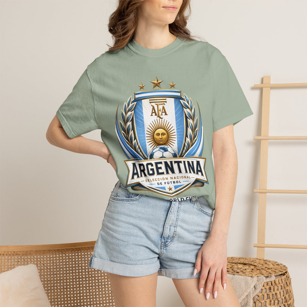 Unisex Argentina Futbol Garment-Dyed T-shirt