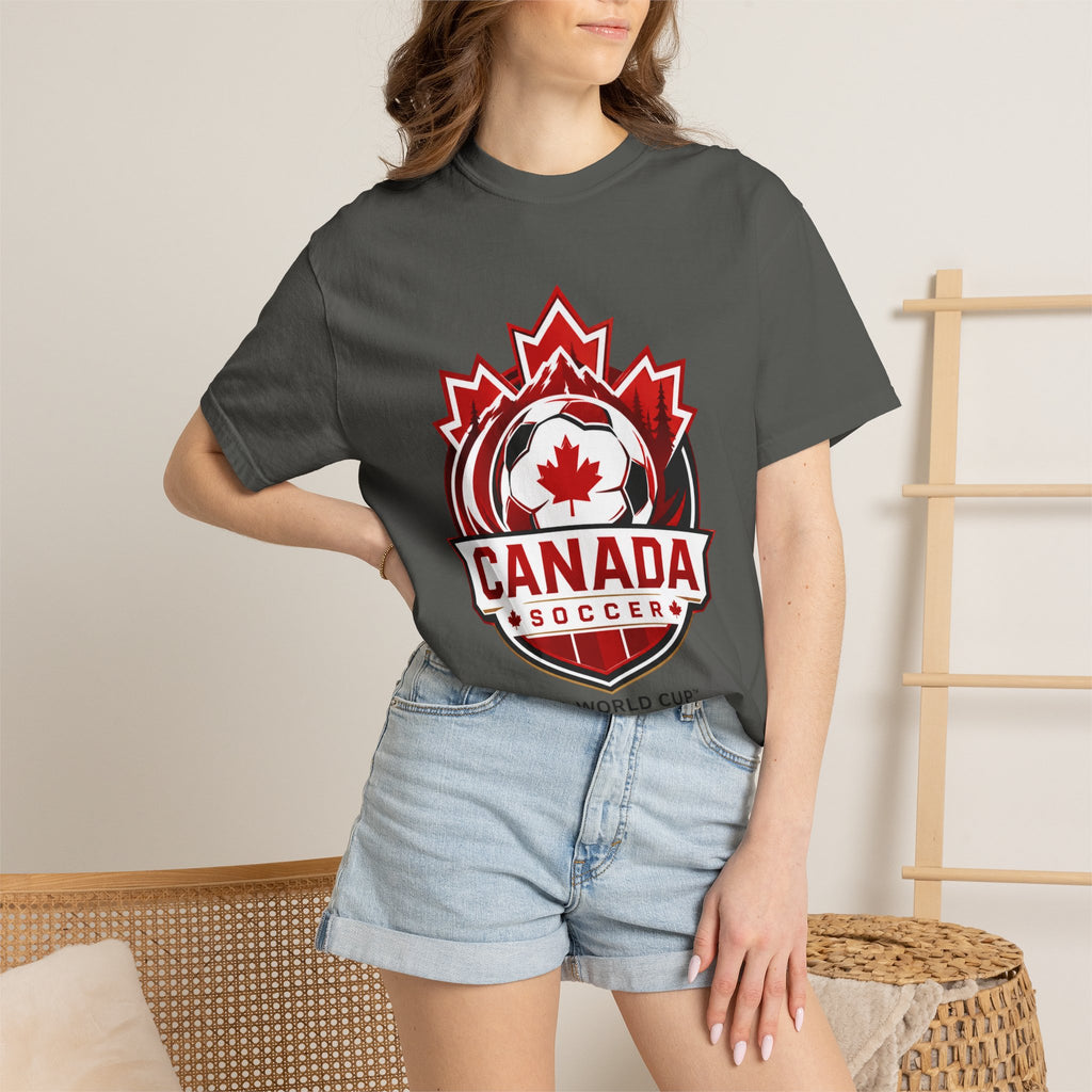 Unisex Canada National Soccer Garment-Dyed T-shirt