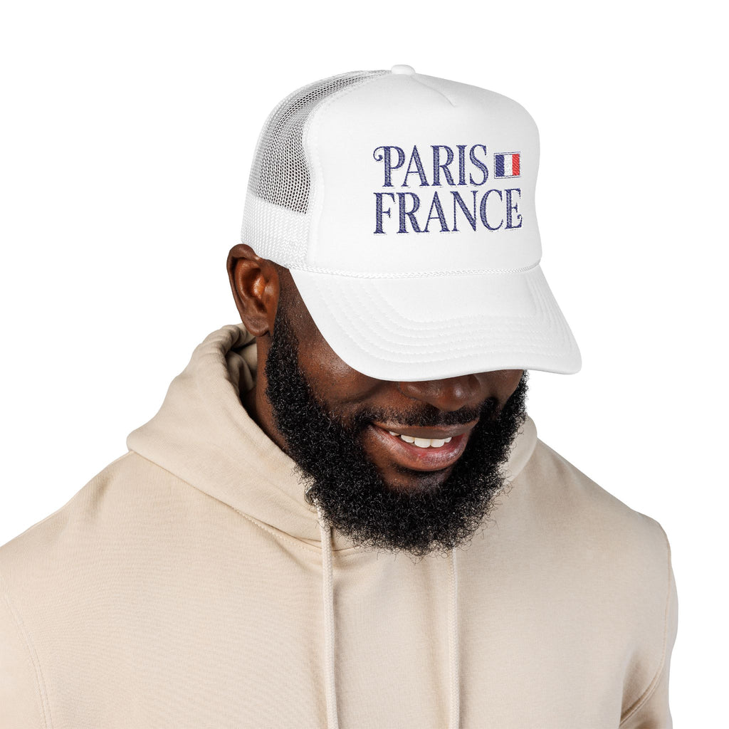 Paris France Foam Trucker Hat