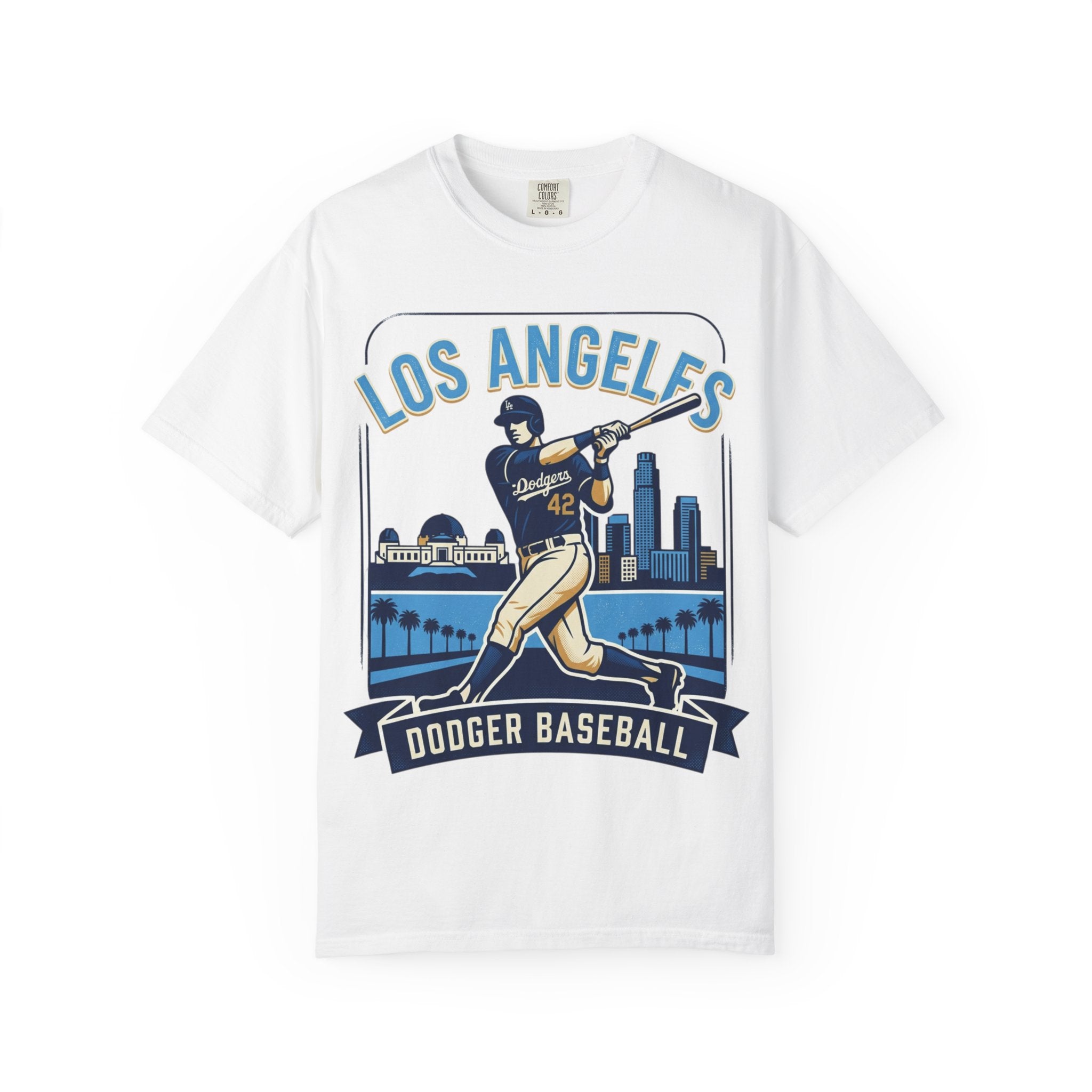 Los Angeles Dodger Baseball Player Graphic T-Shirt