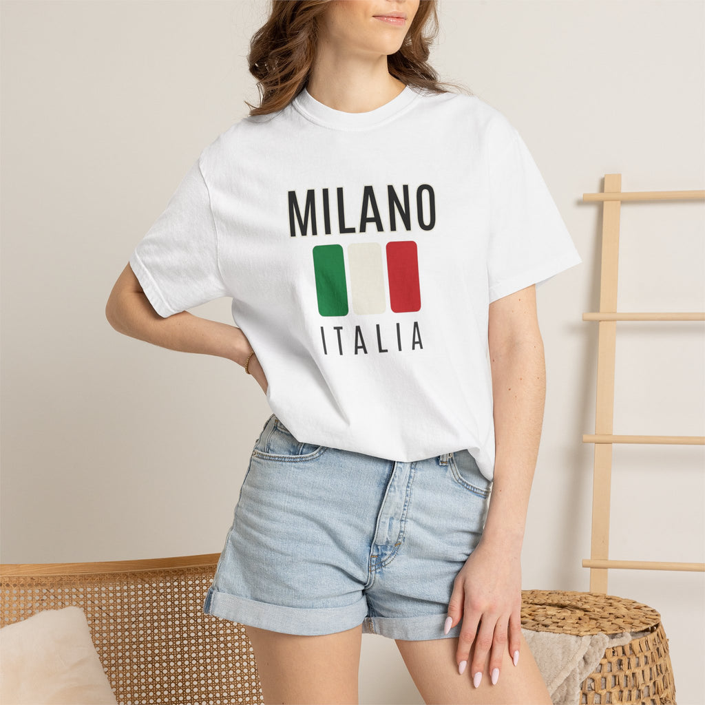 Milano Italia T-Shirt — Italian Flag Travel Tee