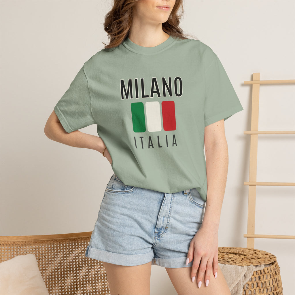 Milano Italia T-Shirt — Italian Flag Travel Tee