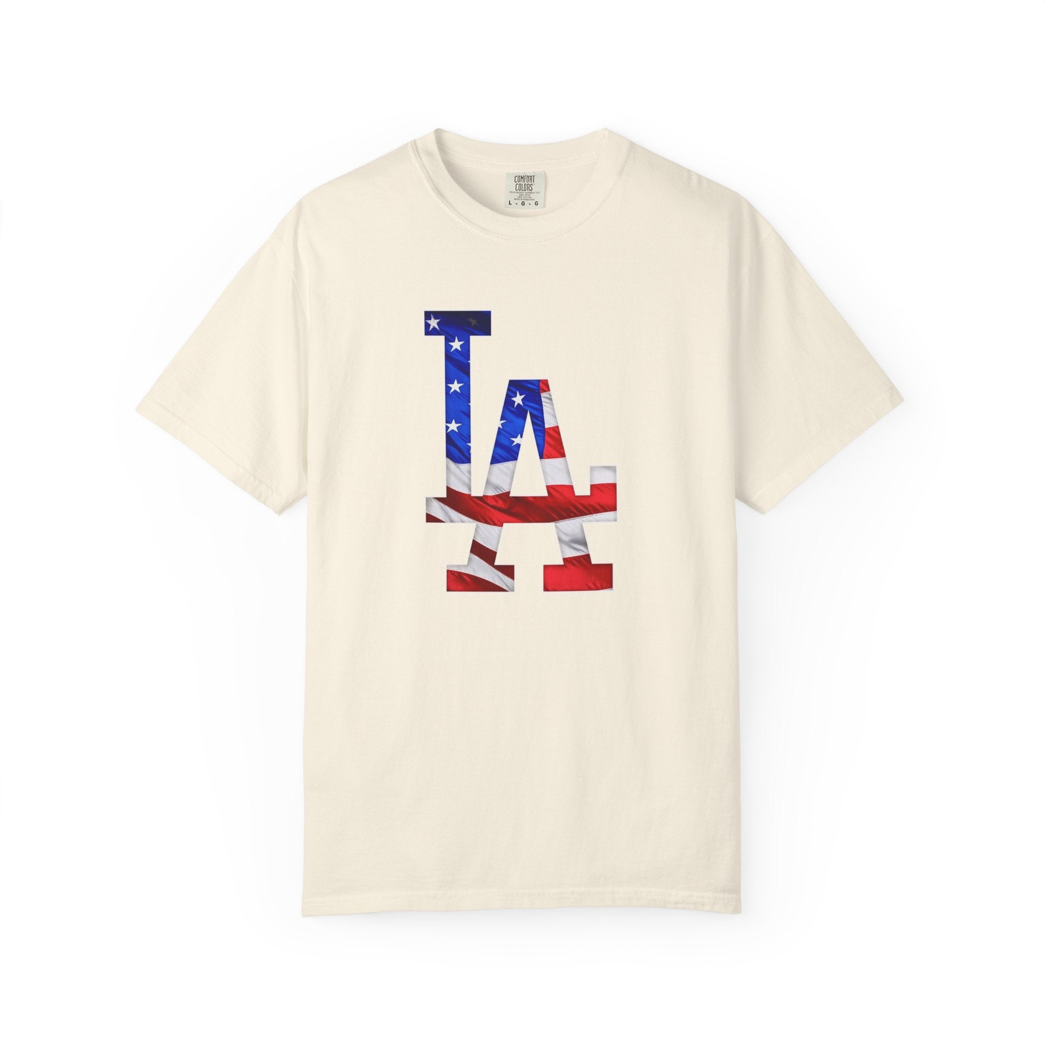 Unisex Garment-Dyed T-shirt Dodgers 4th of July