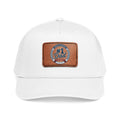 Mid Profile Baseball Cap with Leather Patch (Rectangle)