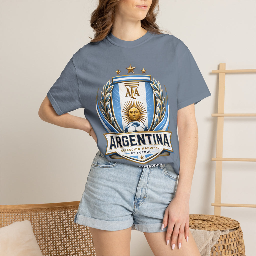 Unisex Argentina Futbol Garment-Dyed T-shirt