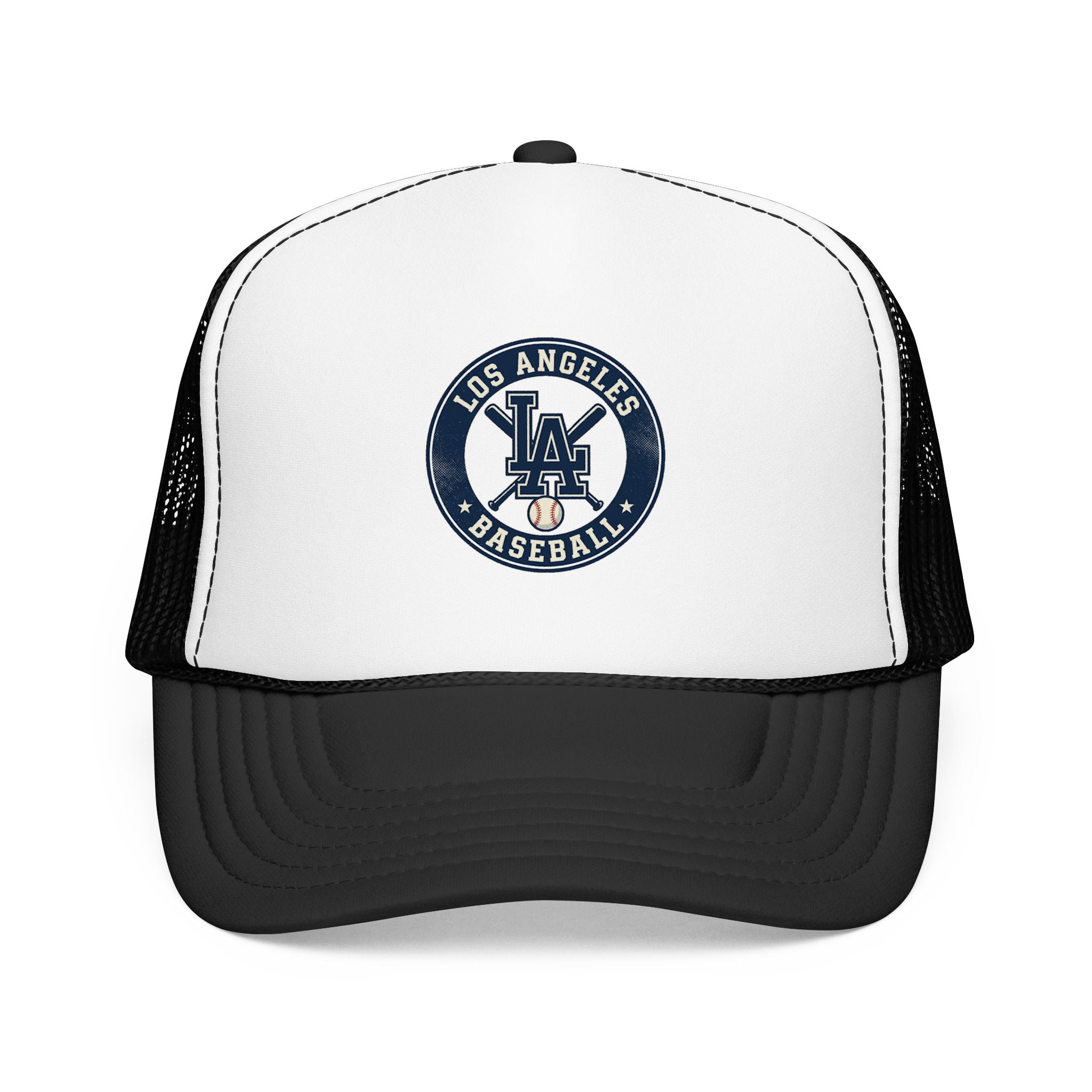 Los Angeles Baseball Foam Trucker Hat – Vintage LA Logo Cap