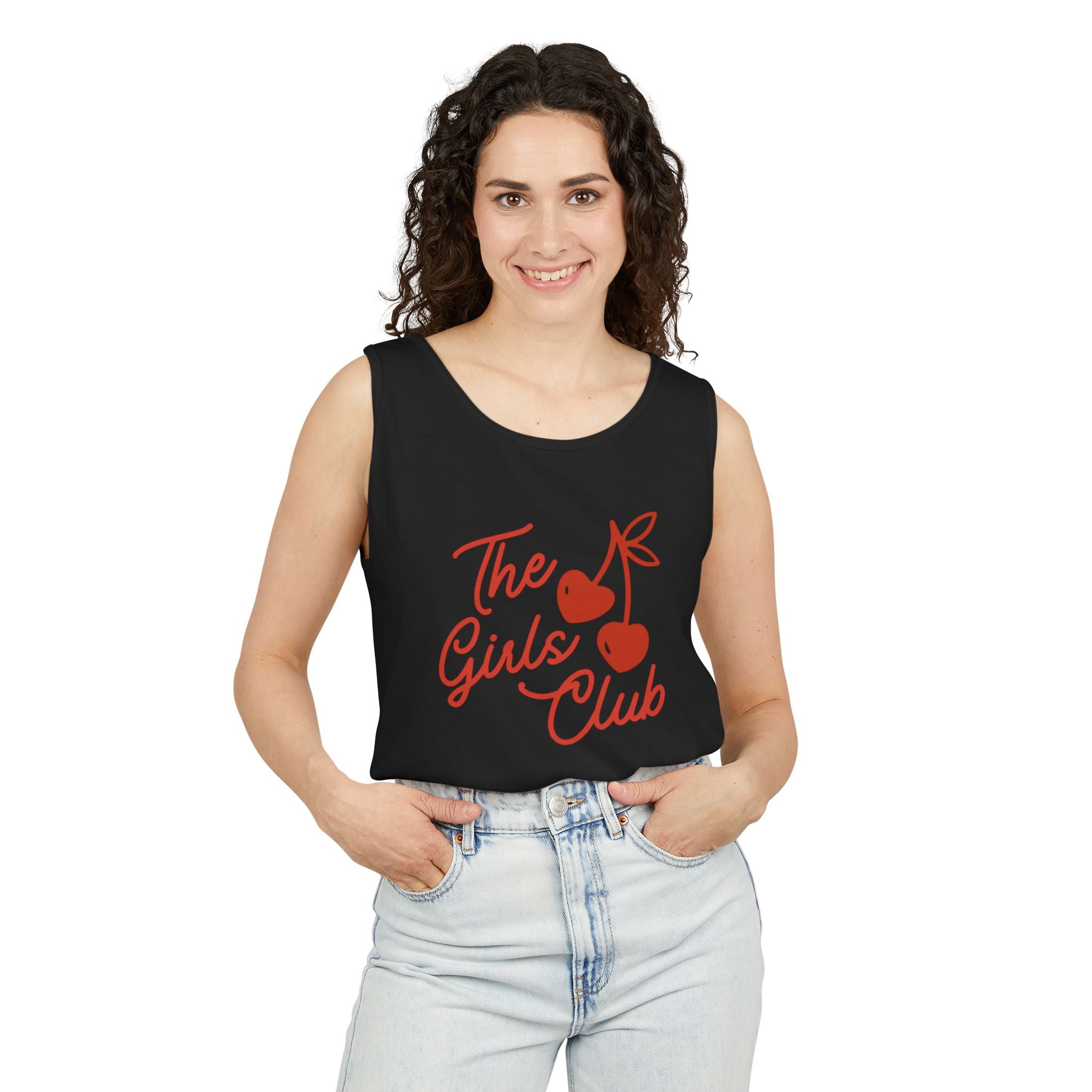 Women’s Cherries Garment-Dyed Tank Top