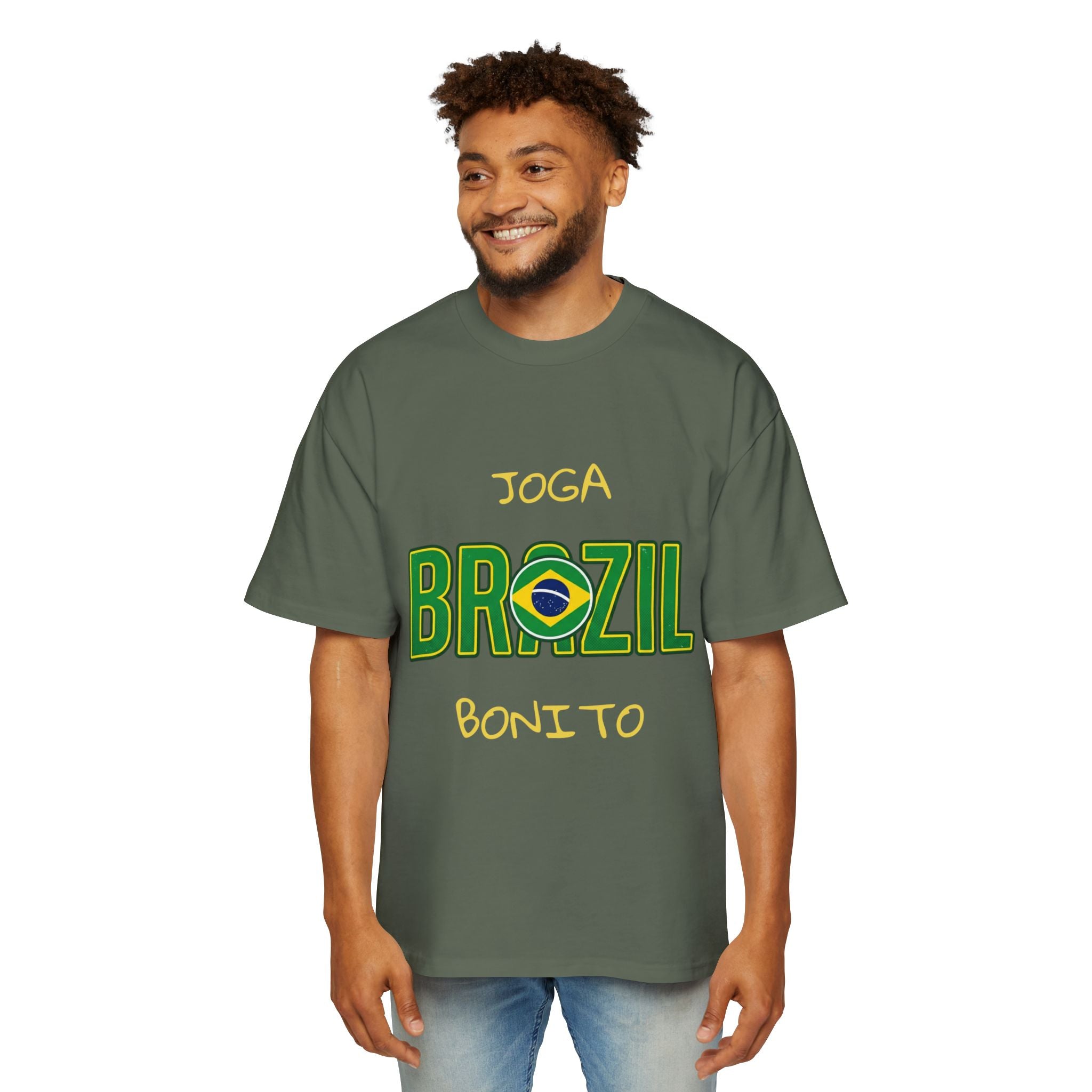 Brazil Soccer Tee — Joga Bonito Graphic Football T‑Shirt