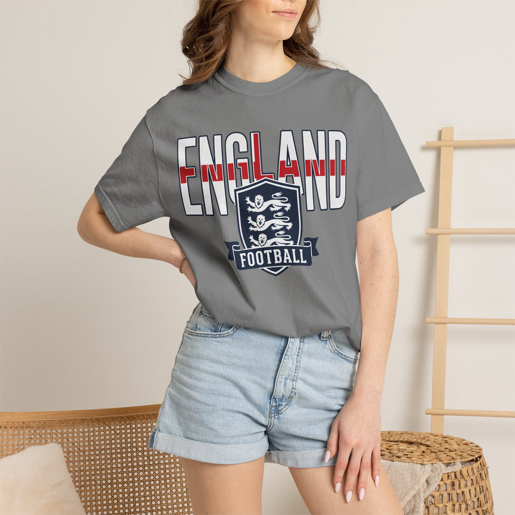 Unisex England Football / Soccer Garment-Dyed T-shirt