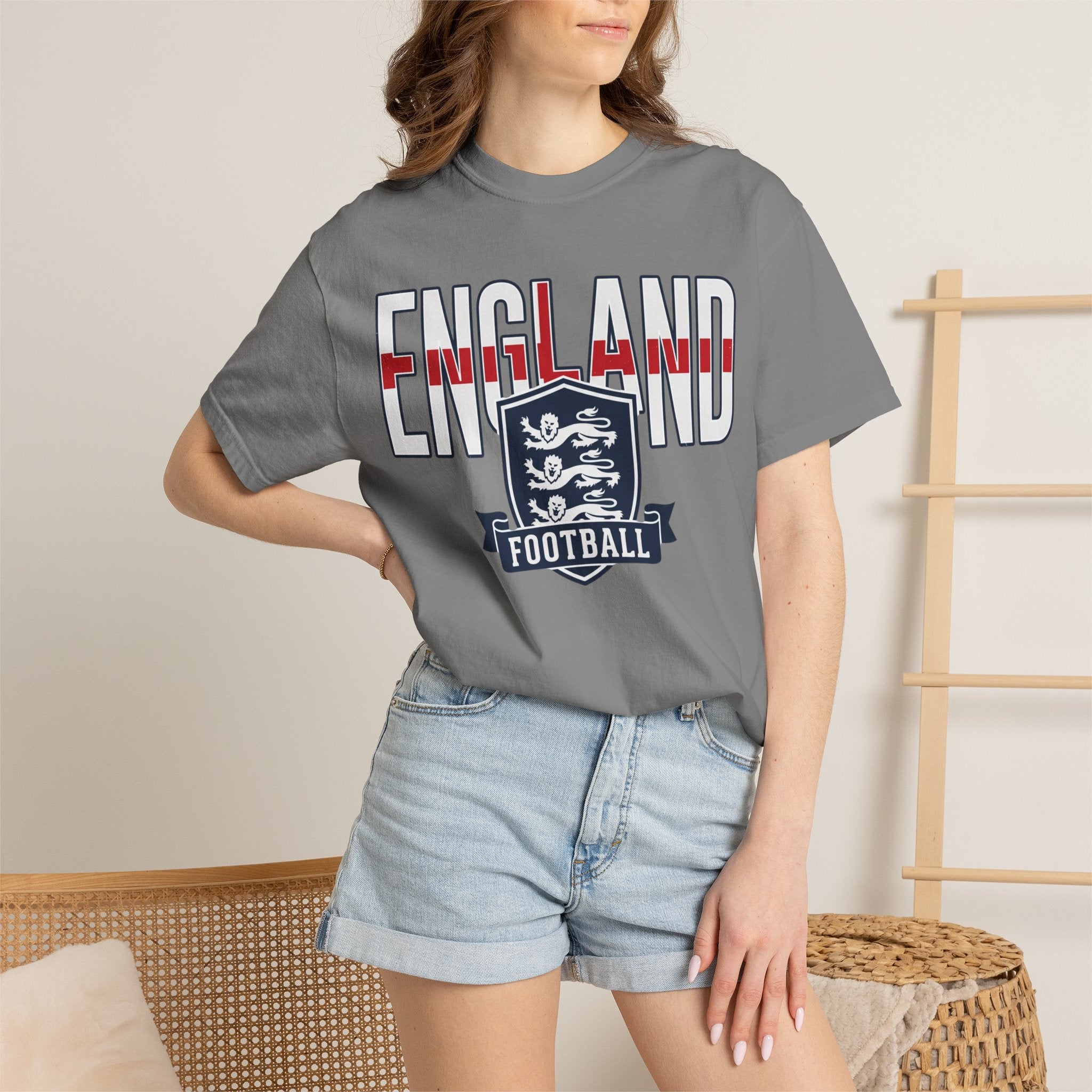 Unisex England Football / Soccer Garment-Dyed T-shirt