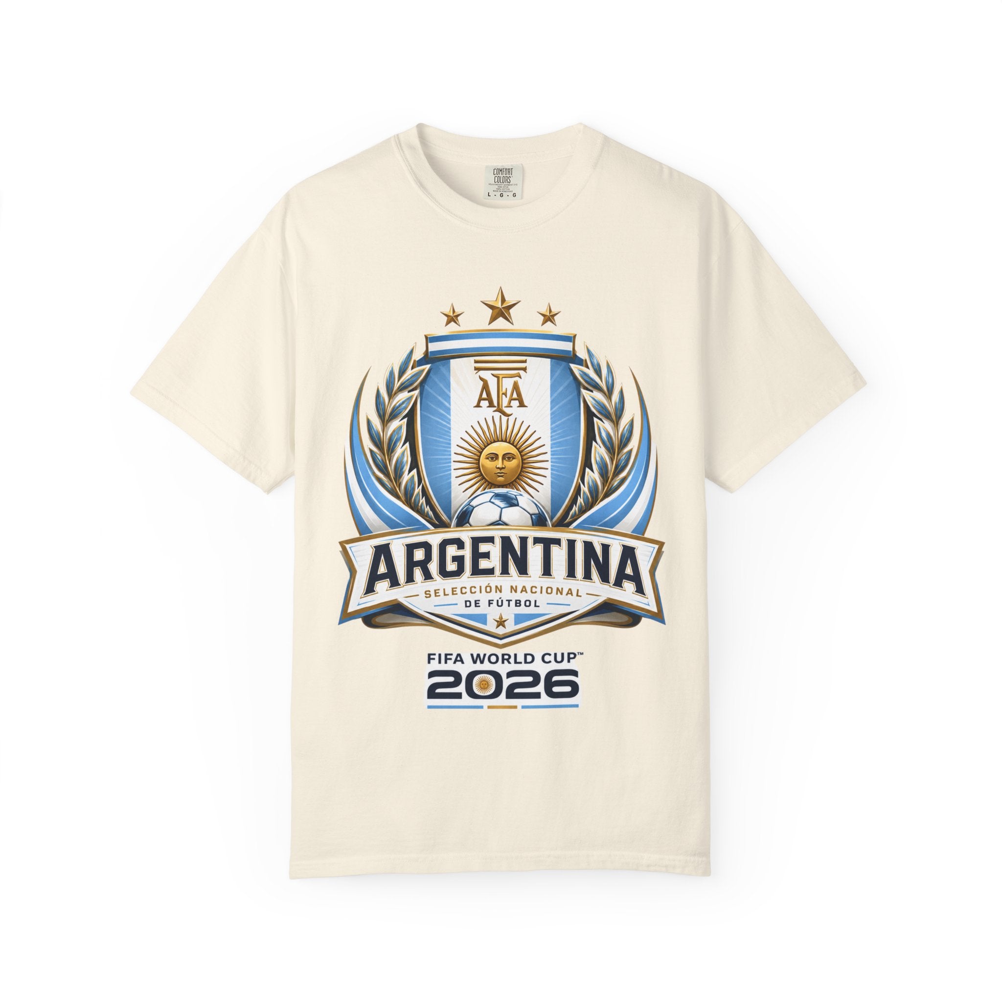 Unisex Argentina Futbol Garment-Dyed T-shirt