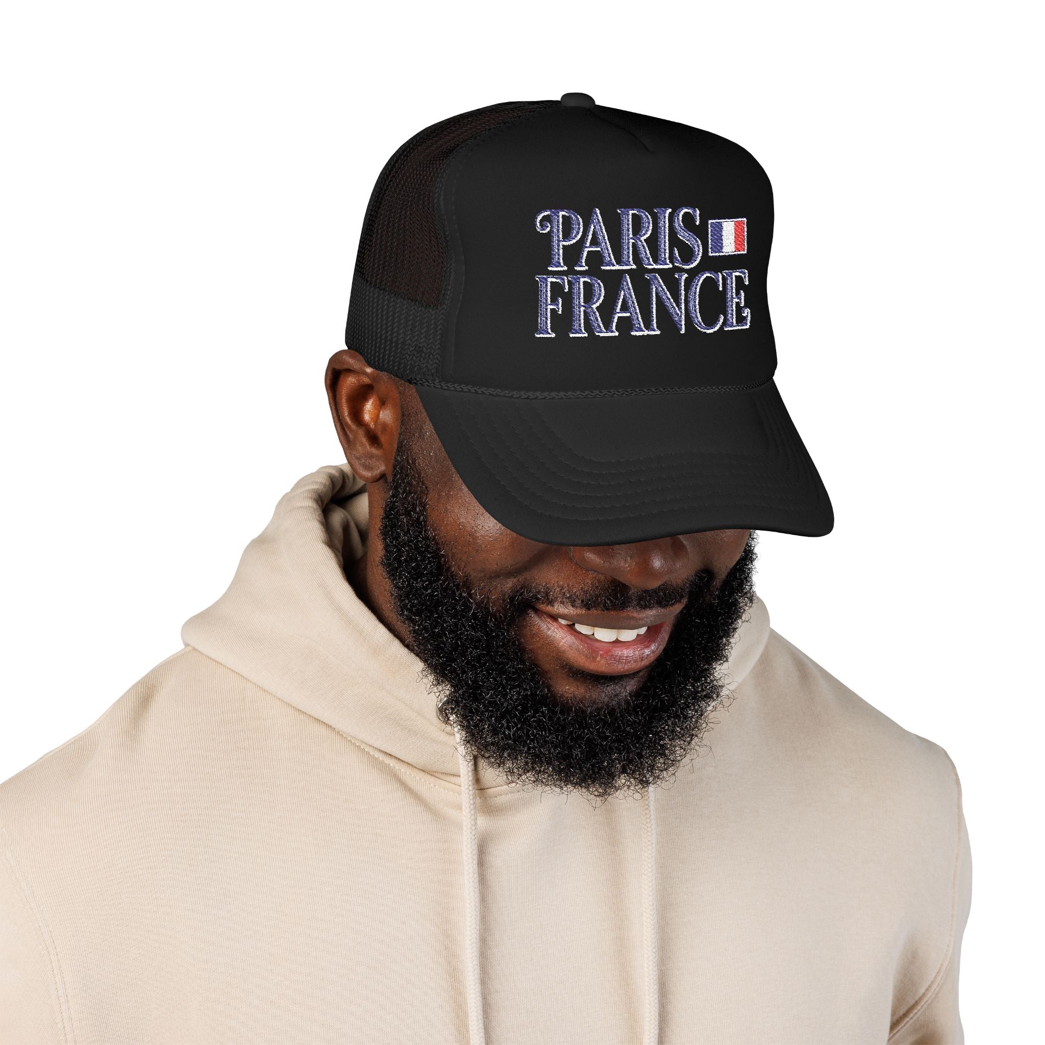 Paris France Foam Trucker Hat
