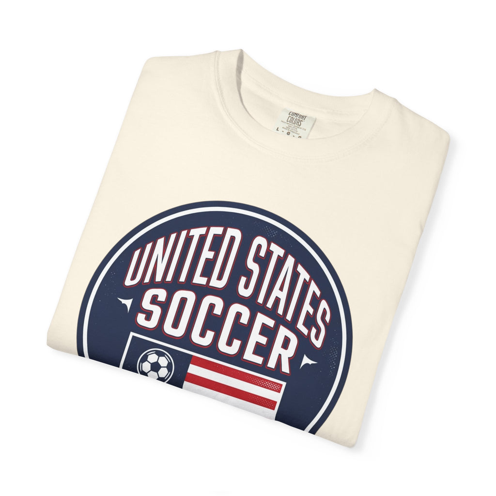 United States Soccer Circle Logo Tee — USA 10 Back Number T‑Shirt