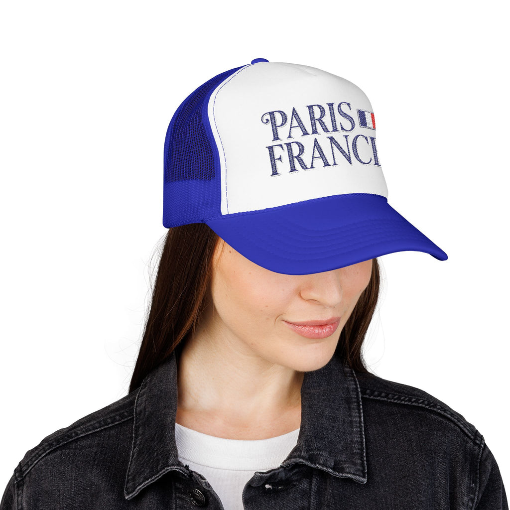 Paris France Foam Trucker Hat