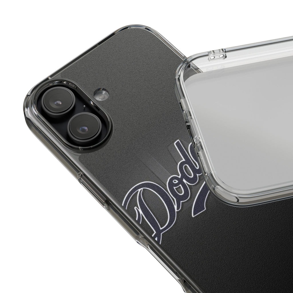 Clear Impact-Resistant Cases Blk Dodgers