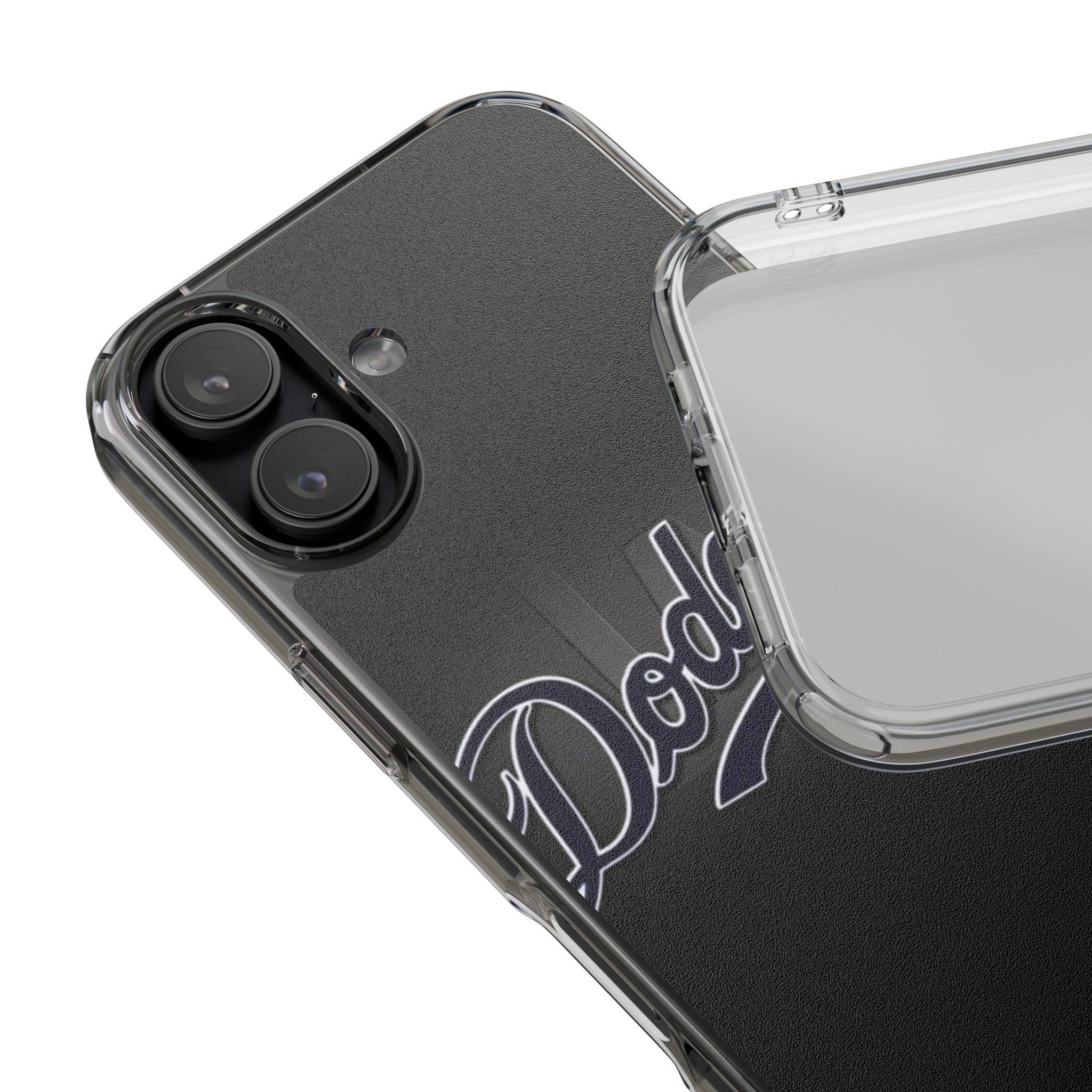 Clear Impact-Resistant Cases Blk Dodgers