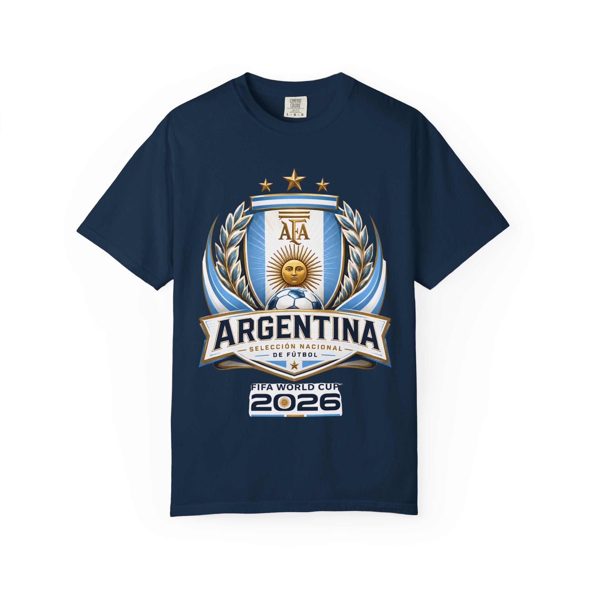 Unisex Argentina Futbol Garment-Dyed T-shirt