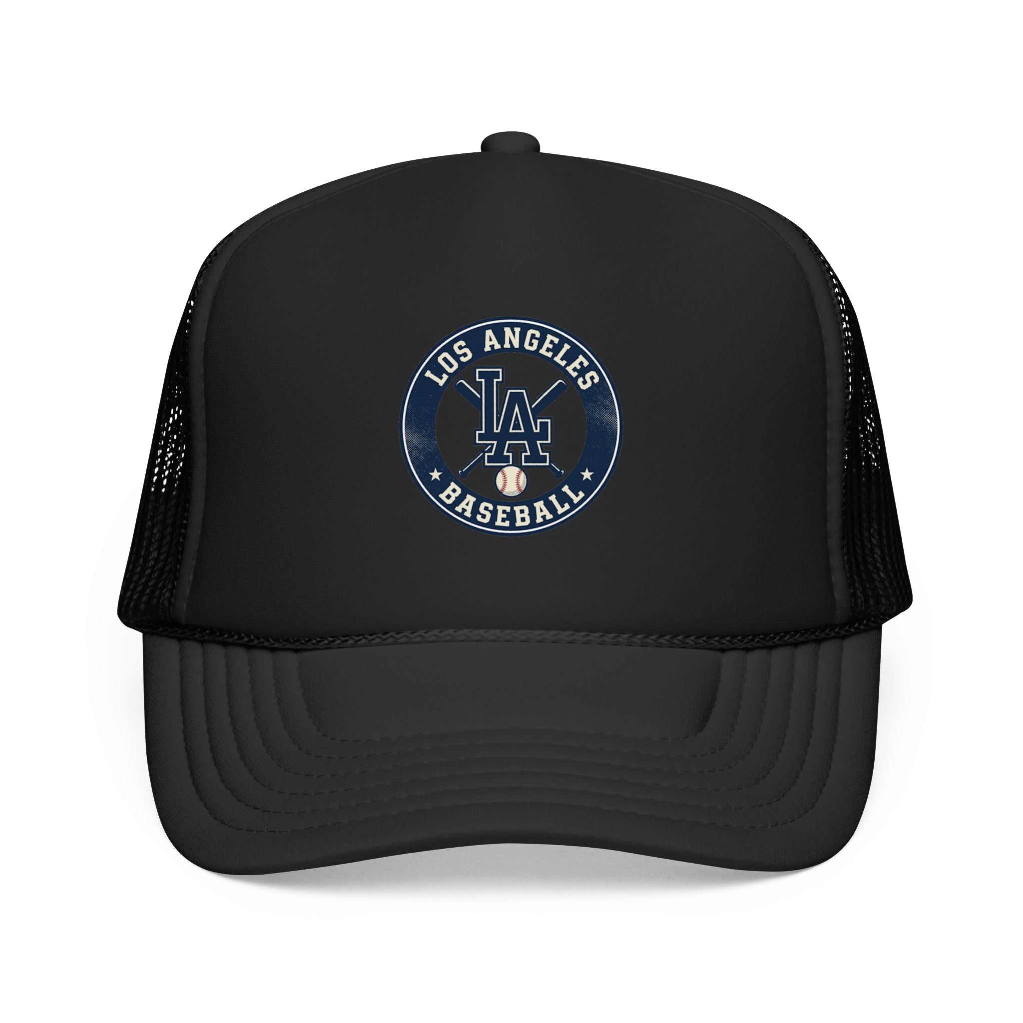 Los Angeles Baseball Foam Trucker Hat – Vintage LA Logo Cap