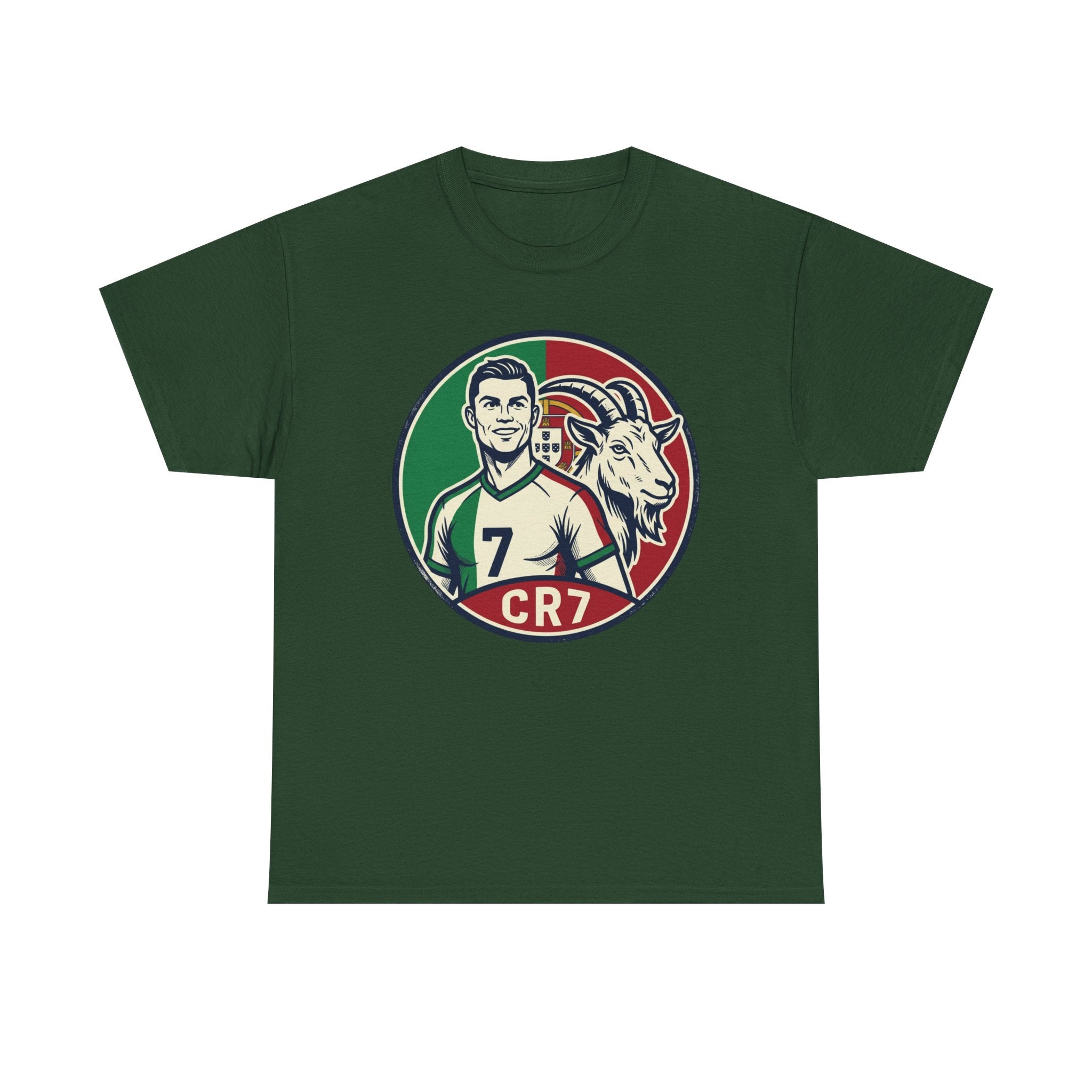 CR7 Portugal Soccer Tee — Cristiano Ronaldo Goat Graphic Jersey Shirt