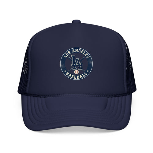 Los Angeles Baseball Foam Trucker Hat – Vintage LA Logo Cap