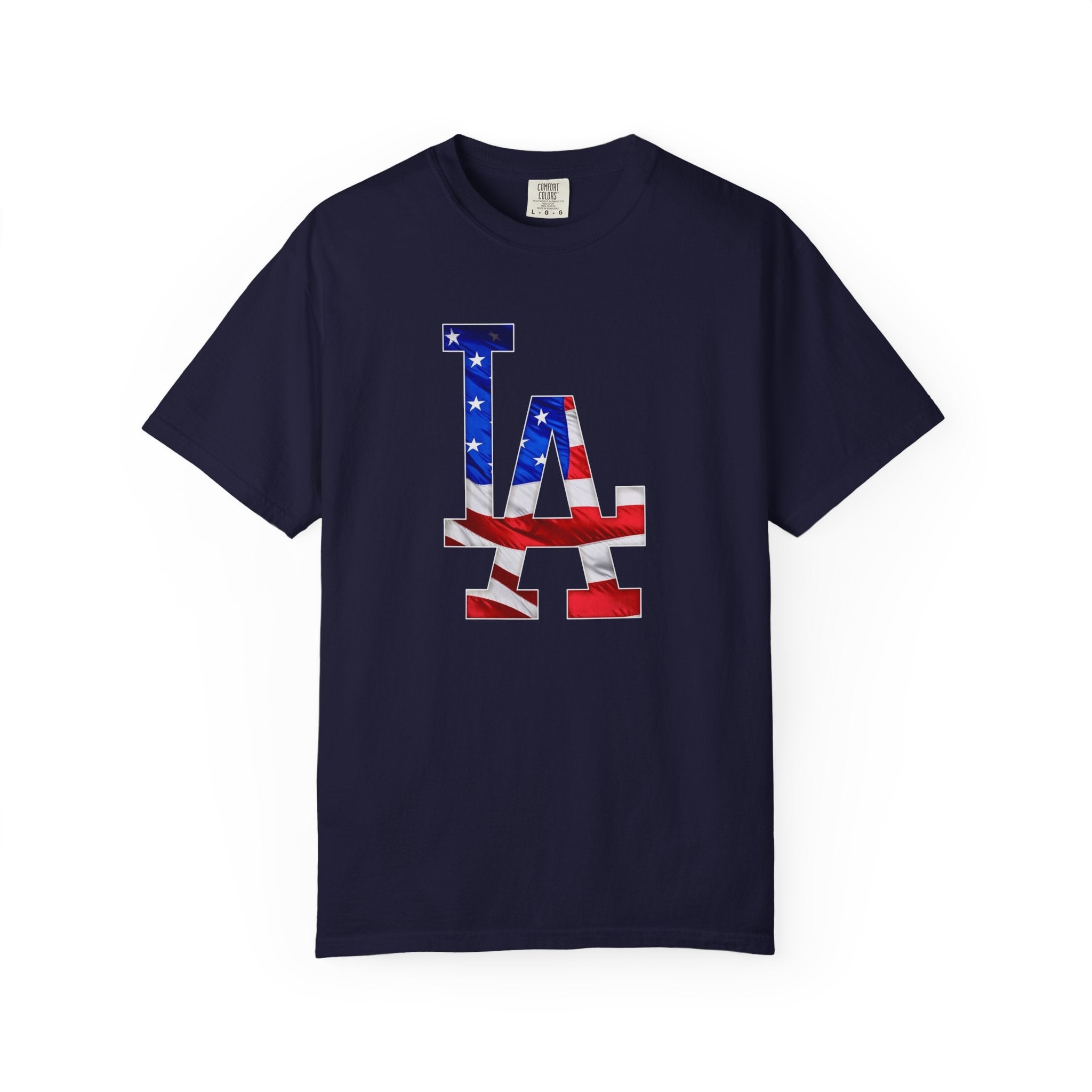 Unisex Garment-Dyed T-shirt Dodgers 4th of July