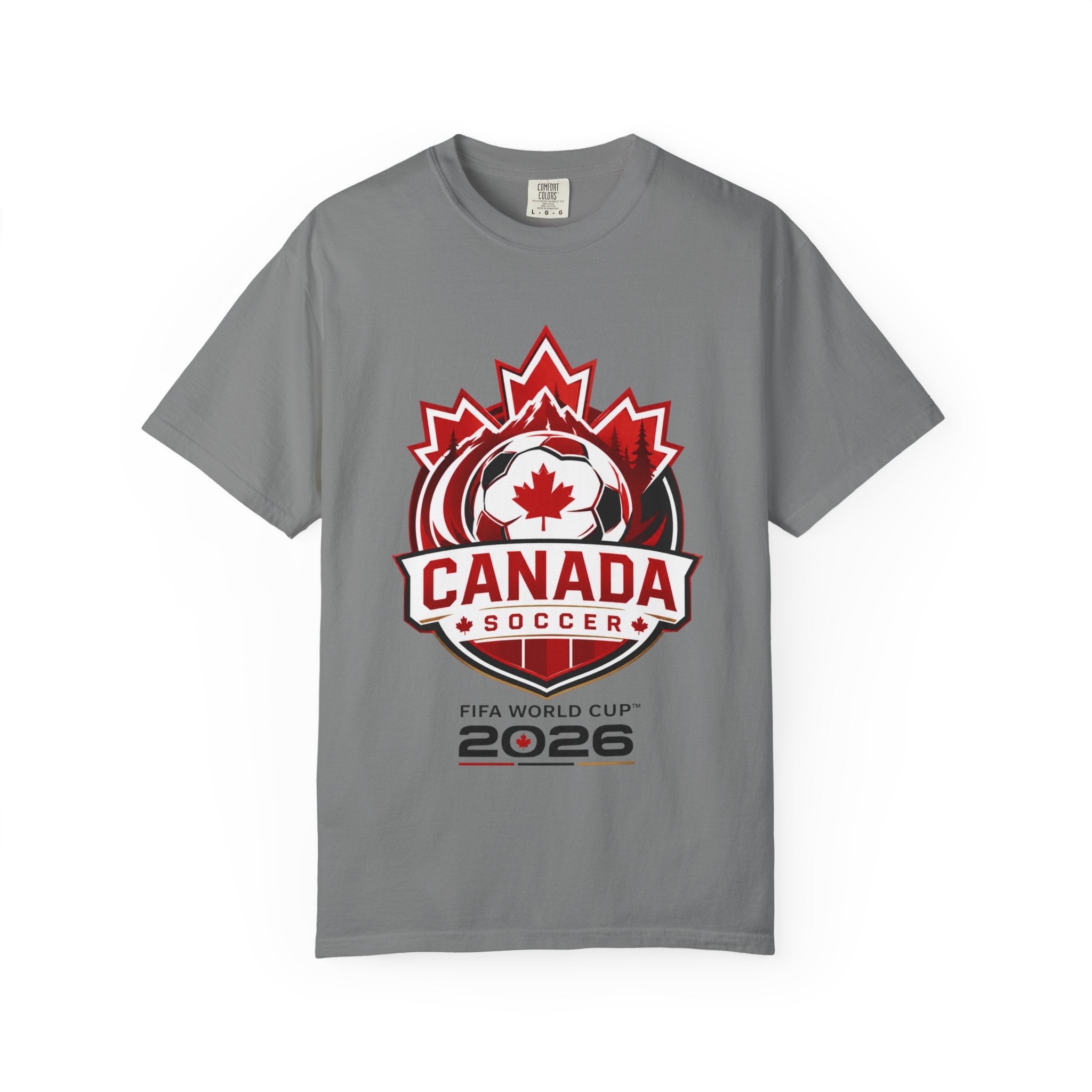 Unisex Canada National Soccer Garment-Dyed T-shirt