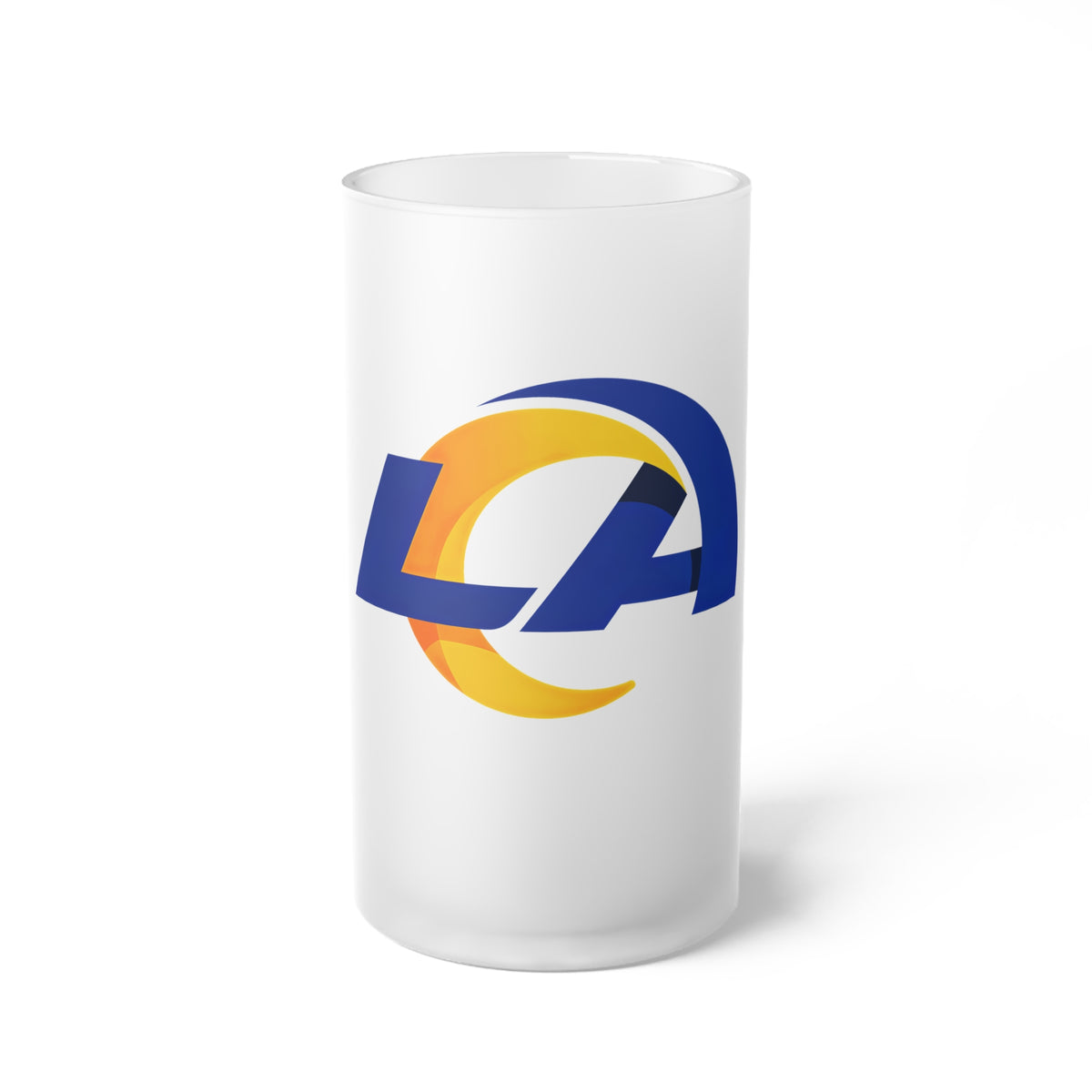 Frosted Glass Beer Mug Rams