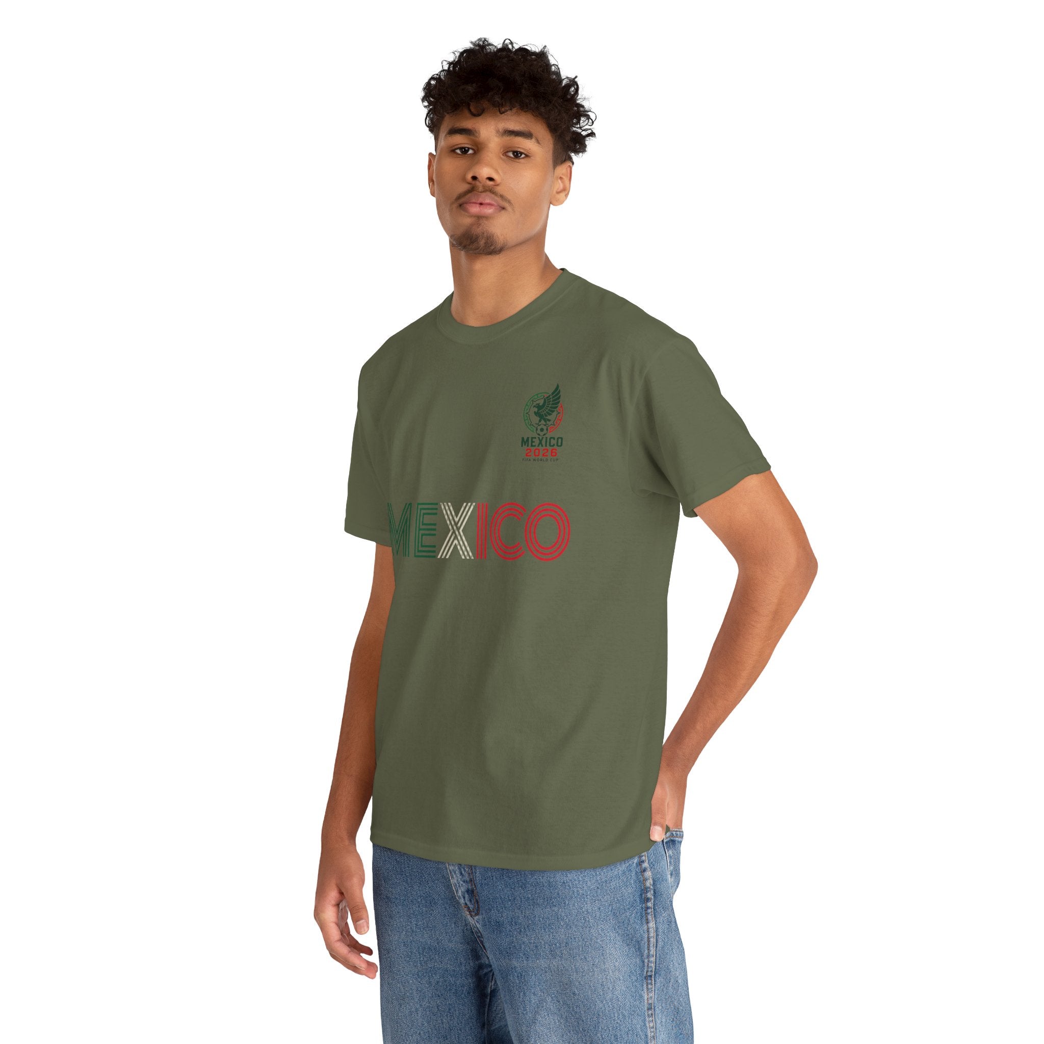 Unisex Heavy Cotton Tee Mexico Y  Si Si