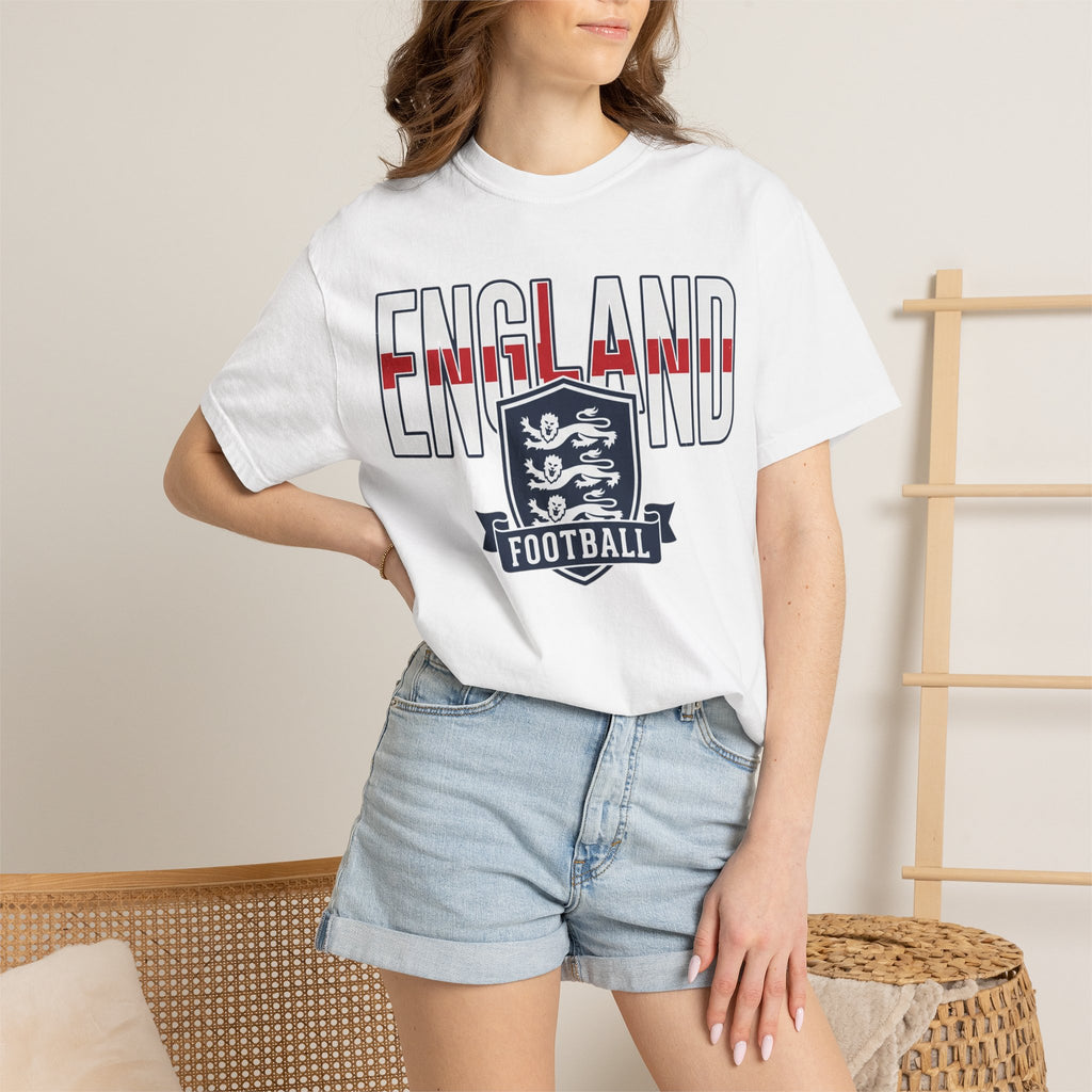 Unisex England Football / Soccer Garment-Dyed T-shirt