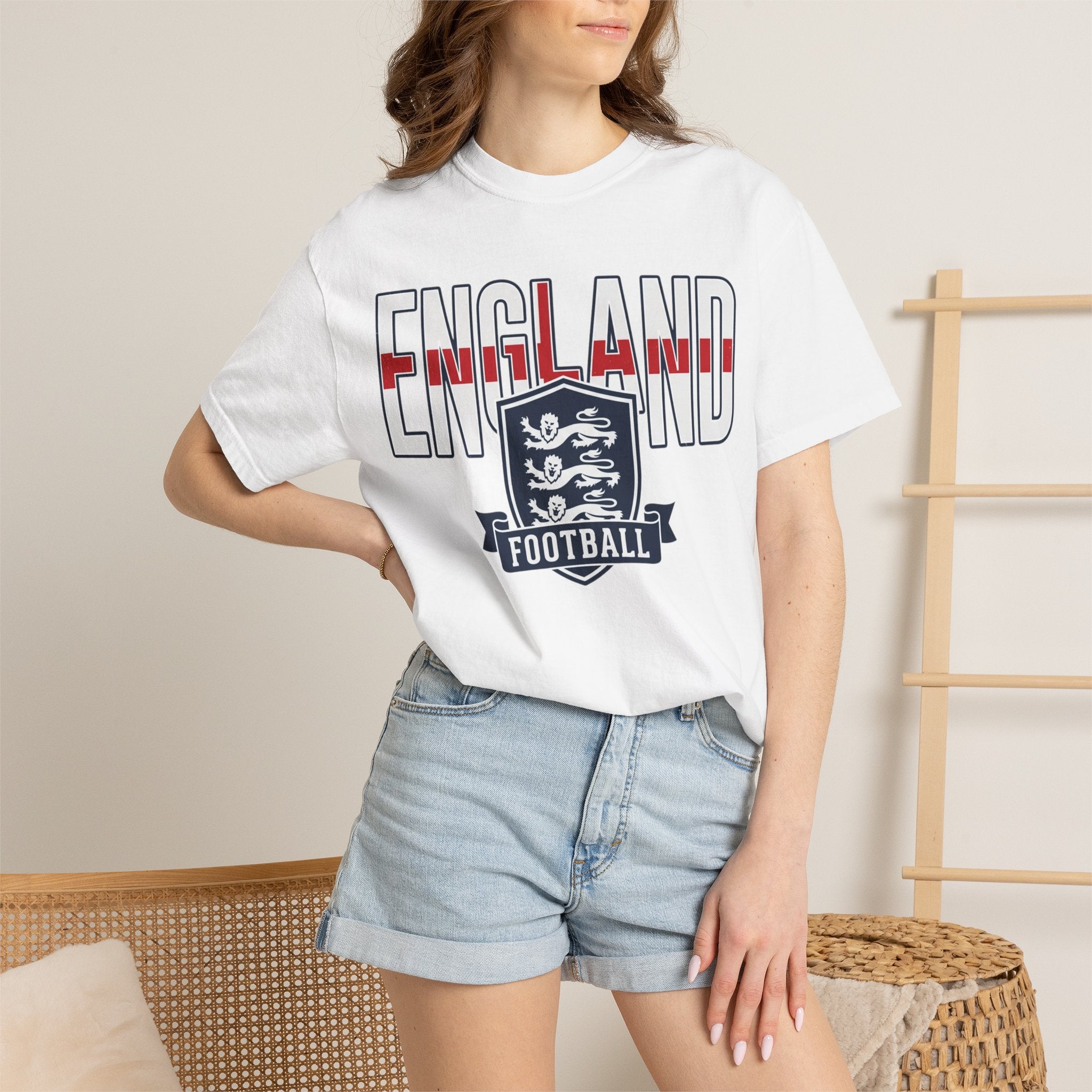 Unisex England Football / Soccer Garment-Dyed T-shirt