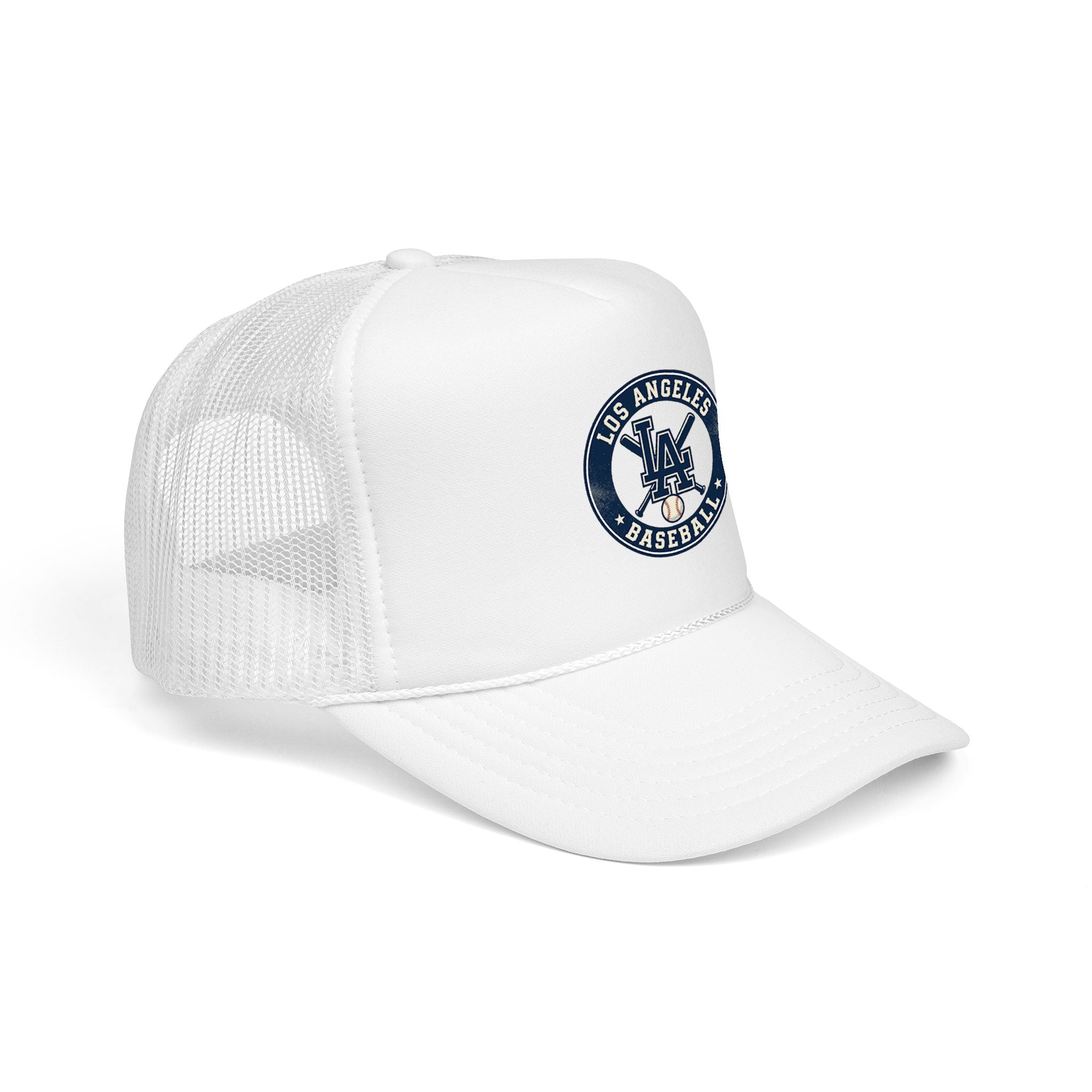 Los Angeles Baseball Foam Trucker Hat – Vintage LA Logo Cap