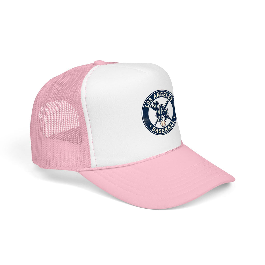 Los Angeles Baseball Foam Trucker Hat – Vintage LA Logo Cap