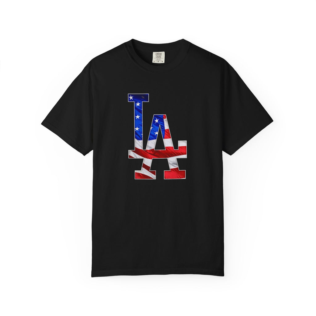 Unisex Garment-Dyed T-shirt Dodgers 4th of July